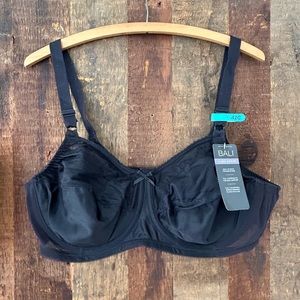 Bali Classic Support underwire black lace bra 42C